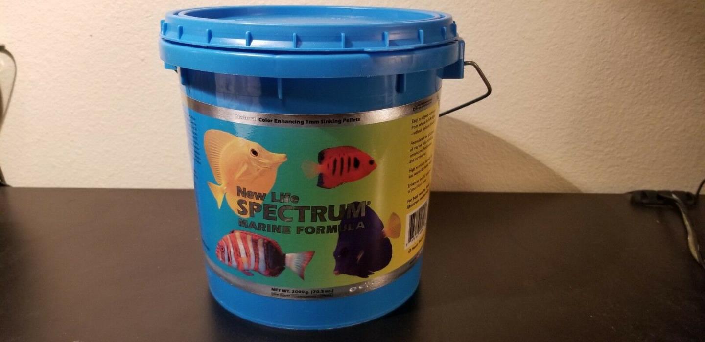 New Life Spectrum Marine Fish Formula 1mm Sinking Pellet Food Saltwater 2000g