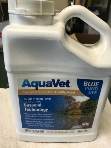 1 Gallon Aquavet Blue Pond Dye With Suspend Technology Durvet Inc