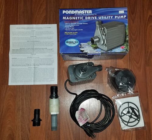 PONDMASTER Magnetic Drive Utility Pump MODEL 9.5 950 GPH for Pond, Waterfall ++