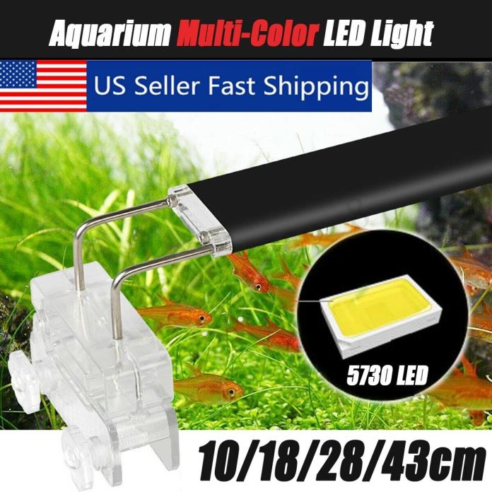 3-18W 5730 LED Aquarium Light Arm Clip on Plant Grow Fish Tank Lighting Lamp USA