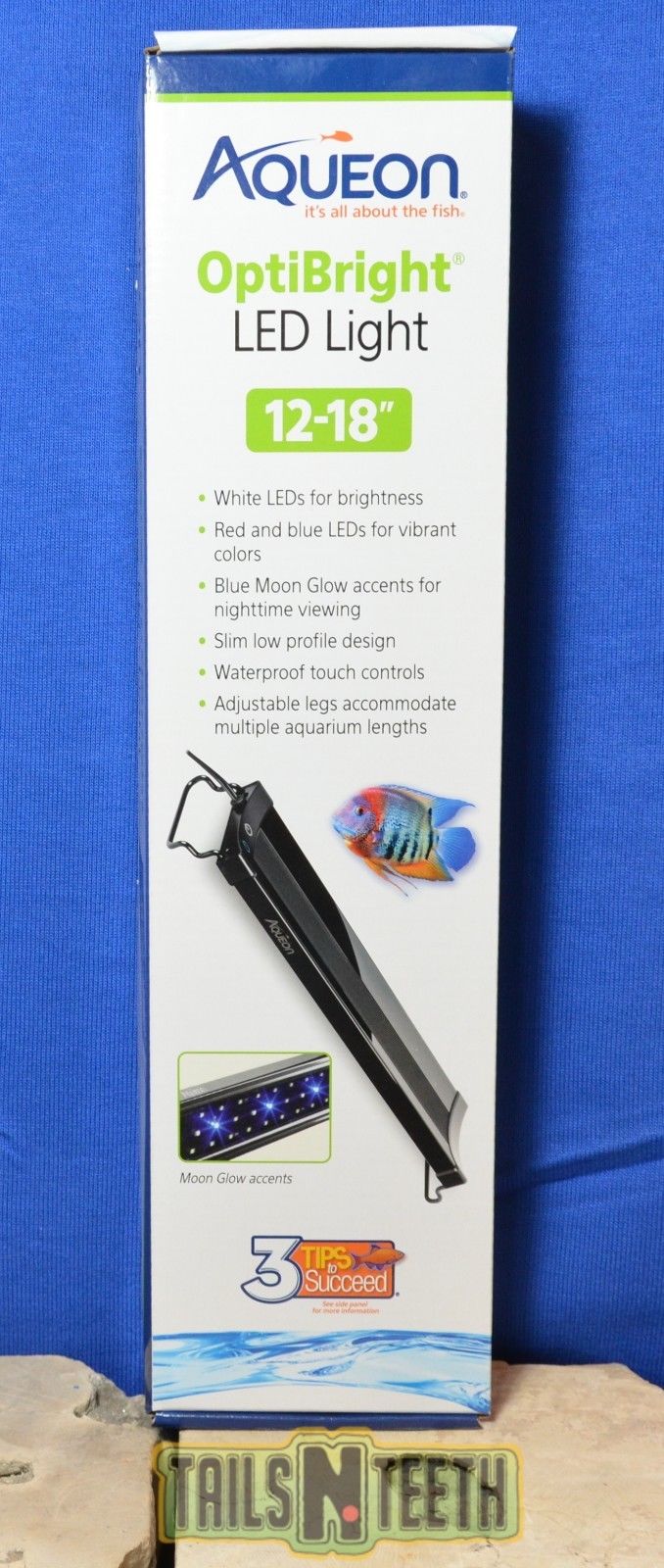 Aqueon OptiBright LED Light - Adjustable Length 12-18
