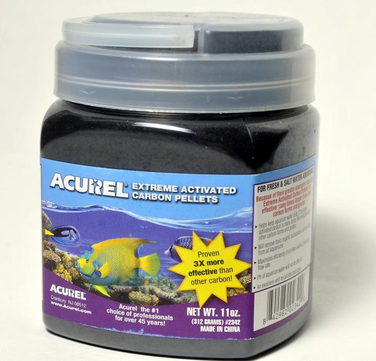 Acurel Extreme Activated Carbon Pellets, Aquarium Filter Pellets 11 oz. OPENED