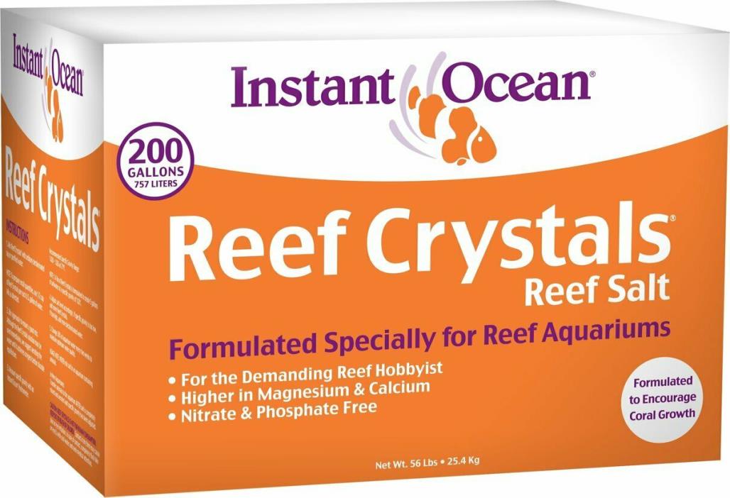 Instant Ocean Reef Salt Aquariums For Reef Crystals 200-Gallon By Instant Ocean
