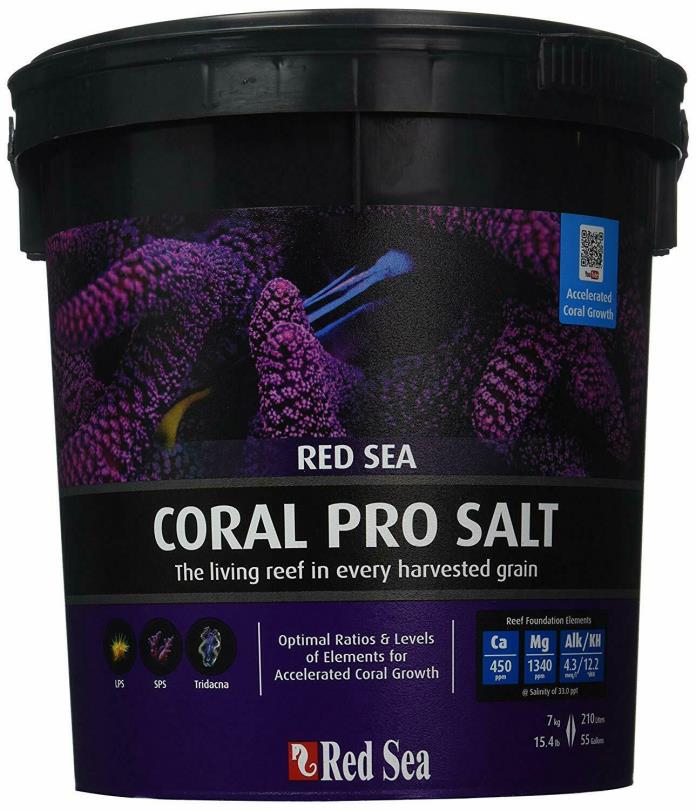 - OPEN PAIL - Red Sea Fish Pharm ARE11220 Coral Pro Marine Salt Aquarium 55-Gal