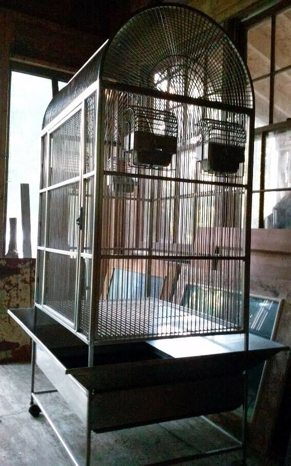 Animal Environment Premium Lg Stainless Steel Parrot / Macaw Cage Indoor/Outdoor