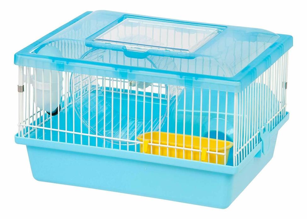 IRIS Hamster and Gerbil Pet Cage, Blue