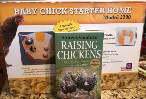 Farm Innovators 3700 Baby Chick Starter Home Kit + Storeys Raising Chickens Book