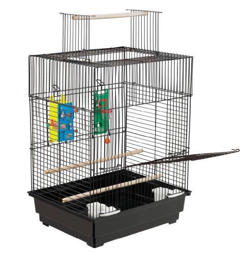 Bird Cage Large Parrot Stand Feeder House Vintage Perch Play Pet Supply