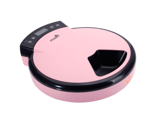 PETWANT PF-105 5-Meal Automatic Pet Feeder US Plug Pink