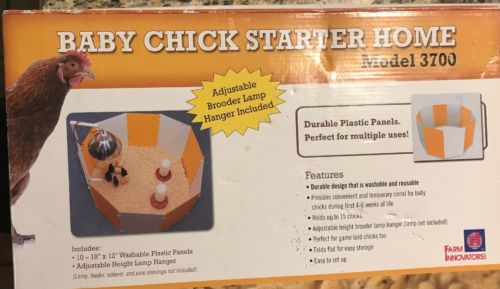 Farm Innovators 3700 Baby Chick Starter Home Kit, Holds Up To 15 Chicks