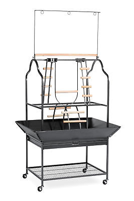 Prevue Hendryx Parrot Playstand in Black