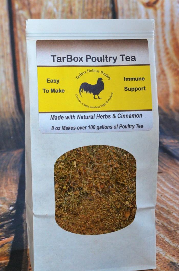 TarBox Poultry Tea 8 oz-  Herb Tea Support Immune Health of Poultry