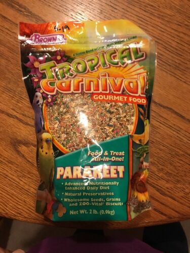 Tropical Carnival F.M. Brown's Natural Parakeet Food Vitamin-Nutrient Fortifi...