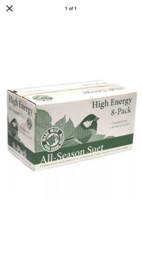 Heath DD4-8 Bird's Blend High Energy All-Season Suet Cakes, 11.25 Oz, 8-Pack