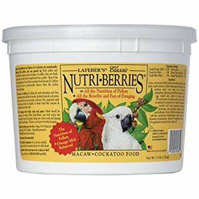 Lafeber&39s Classic Nutri-Berries For Macaw / Cockatoo 3.5 Lb. Tub Pet Food
