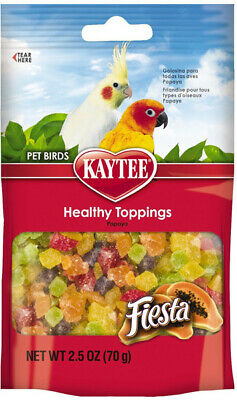 FIESTA - Healthy Toppings Papaya Bits for All Pet Birds - 2.5 oz. (70 g)