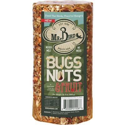 Mr. Bird Bugs, Nuts, & Fruit Wild Bird Seed Log  Pack of 6