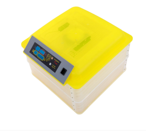 96-Egg Practical Fully Automatic Poultry Incubator  Yellow & Transparent