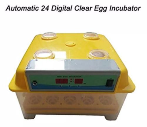 Automatic 24 Digital Clear Egg Incubator Hatcher Egg Turning Temperature Control