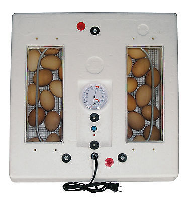 FARM INNOVATORS CHICKEN EGG STILL AIR INCUBATOR WITH THERMOMETER & HYGROMETER