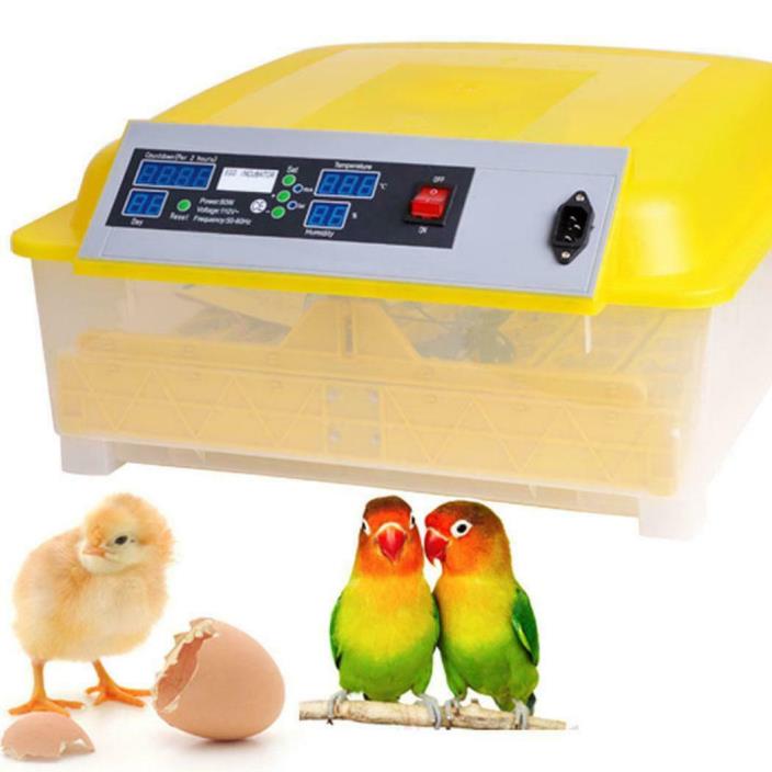 Automatic Digital Clear 48 Egg Incubator Hatcher Turning Temperature Control for