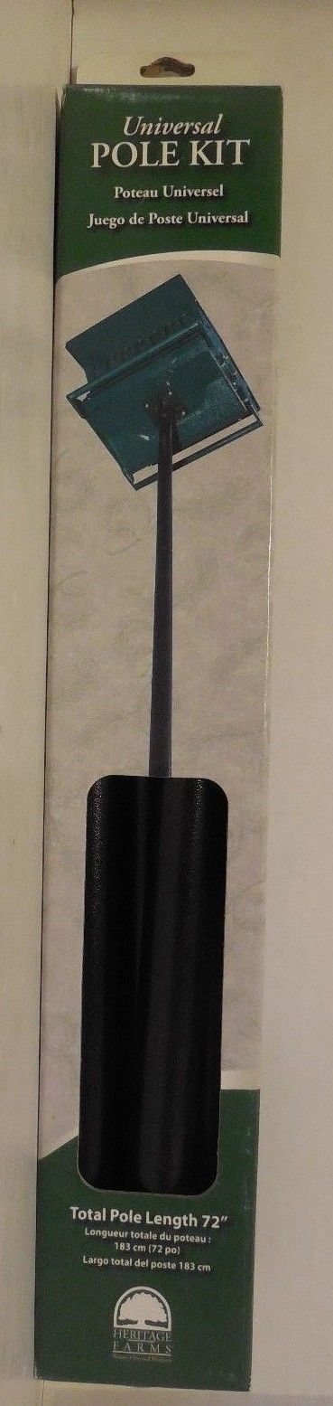 Heritage Farms Universal Pole Mounting System Model 75860 Bird House Feeder New