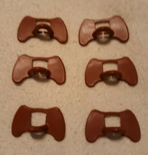 6 pcs. Kuhl Pinless Peepers Chicken Blinders Spectacles Brown  Made in USA