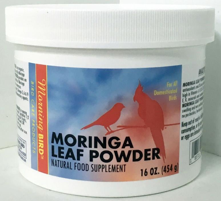 Morning Bird Moringa Leaf Powder for Birds (16 oz)