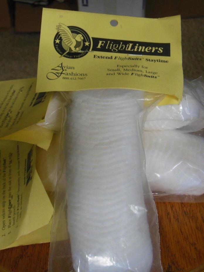 NEW QTY 30 BIRD DIAPER FLIGHT LINERS BY AVIAN FASHIONS SIZE SMALL