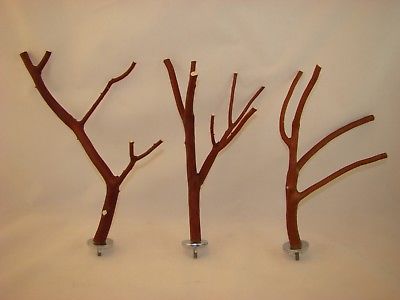 Manzanita Bird Perches  3 pack with hardware  Multibranch    Lucky Birds *