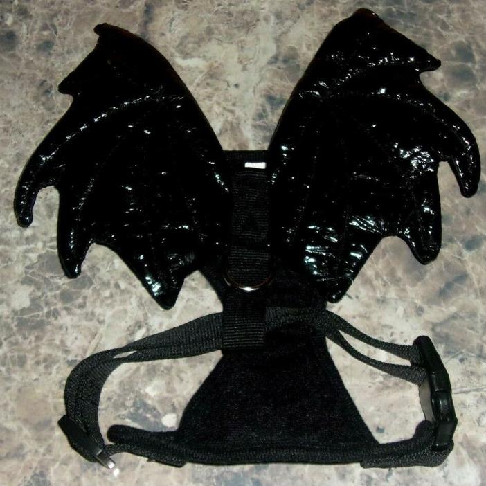 Pet Dog Puppy Black Bat Wings Cosplay Wings Costume Party For Halloween Medium