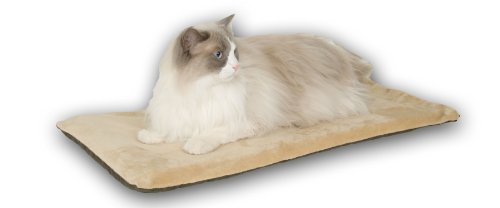 K&H Pet Products Thermo-Kitty Mat Heated Pet Bed Mocha 12.5