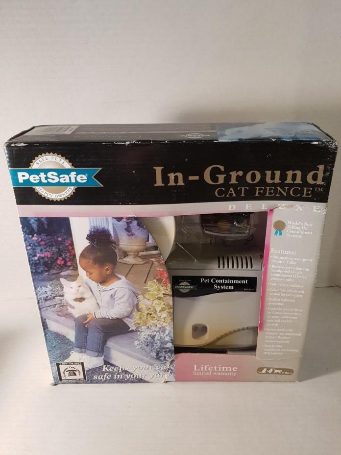 PETSAFE IN-GROUND CAT FENCE DELUXE  Complete with Fence and Collar 6 LBS New