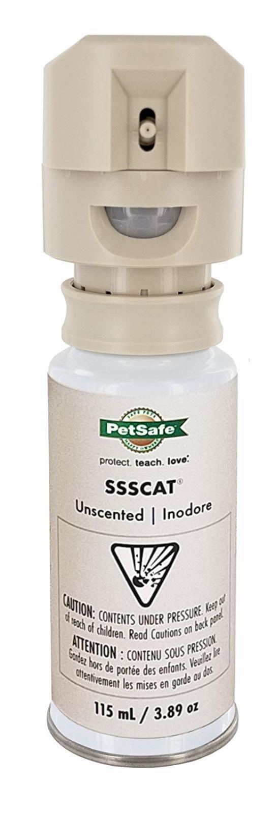 PetSafe SSSCAT Spray Pet Deterrent, Motion Activated Pet Proofing Repellent New