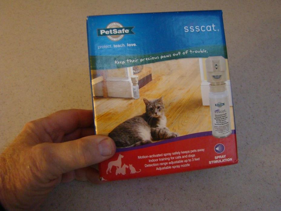 PETSAFE, SSSCAT, MOTION-ACTIVATED SPRAY, FOR CATS, MODEL#PDT00-13914, 100% NEW