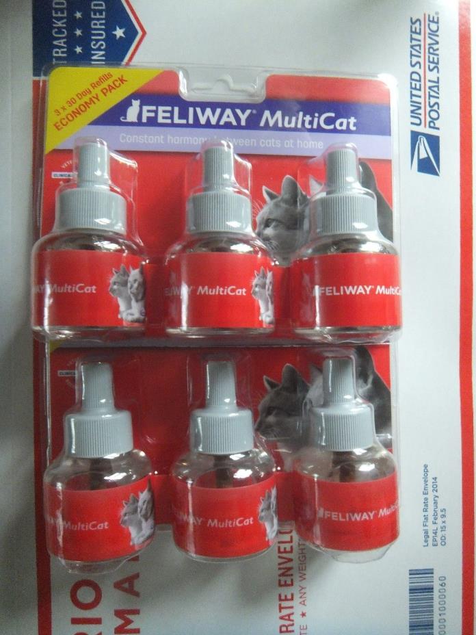 Feliway MultiCat Diffuser Refills for Cats & Kittens  2 - 3 Pack