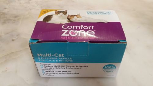 Comfort Zone Multi-Cat Diffuser Refills for Cats 48ml, 6ct