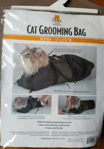 Top Performance CAT GROOMING Nail Clip Bath Travel Bag NO BITE SCRATCH RESTRAINT