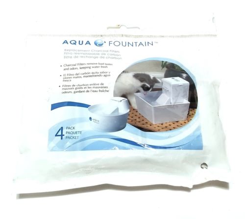 Aqua Cube/Aqua Falls Fountain Replacement Charcoal Filters 4 pack PAC11-13593