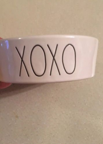 RAE DUNN Pet Dish , Soap , Trinket Or Water Bowl XOXO Dish