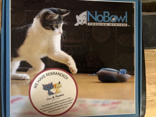 No Bowl Feeding System Cat Training Food Toy Dr. Bales Catvocate New NoBowl