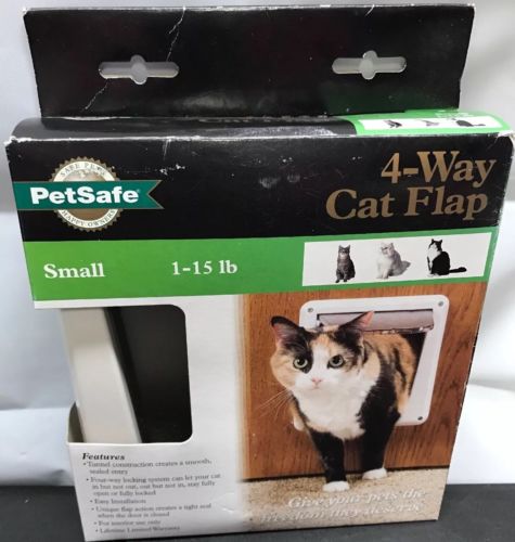 PetSafe 4-Way Locking Indoor Cat Door White P1-4W-11