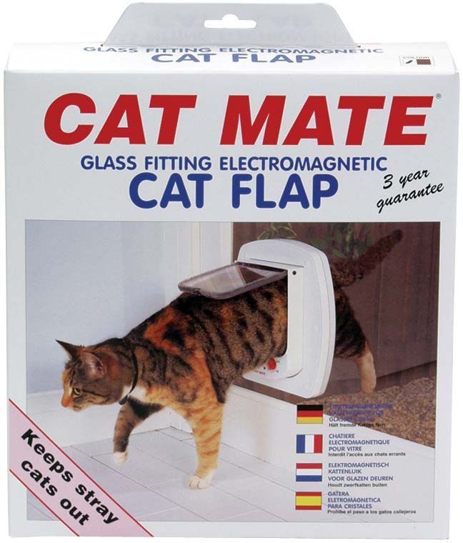 Cat Mate Glass Fitting Electromagnetic Cat Flap