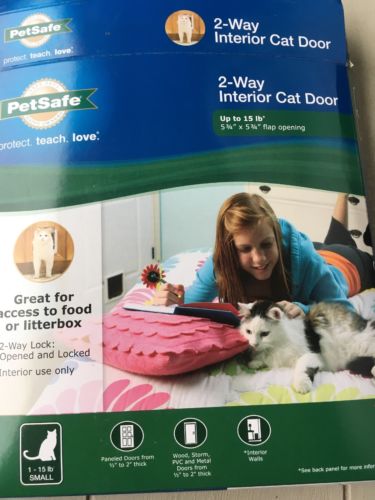 BRAND NEW PetSafe 2-Way Locking Indoor Cat Door CC10-050-11 FAST FREE SHIPPING