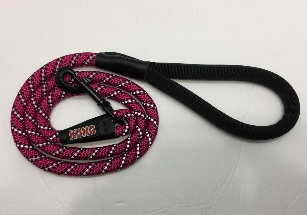KONG Pink 4' Rope Leash for Dogs