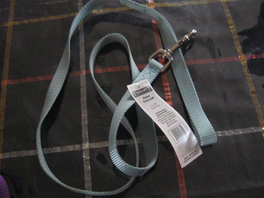 DUSTY BLUE 4-FT DOG LEASH