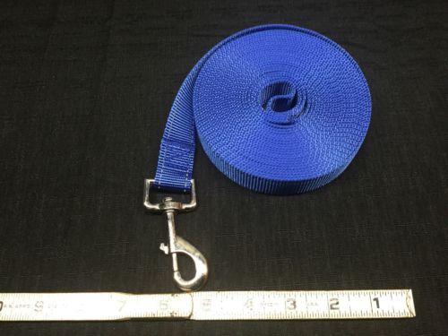 Dog/Puppy Training lead 20’ in length. Blue with reflective stripes NWOT