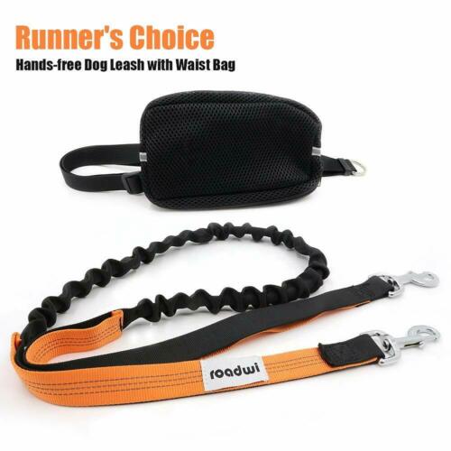 Dog Hands-Free Leash with Waist Bag for Hiking Walking Running Pet Dog Leash a04