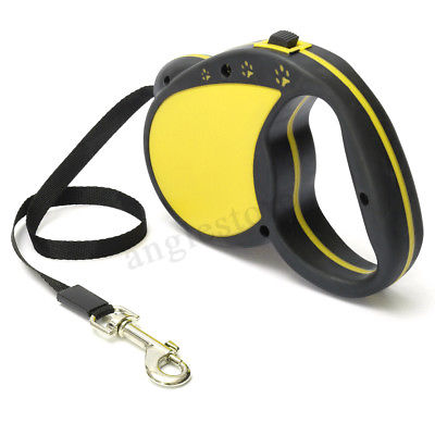 16FT Pet Dog Lead Puppy Leash Nylon Training Retractable Automatic Rope Belt US