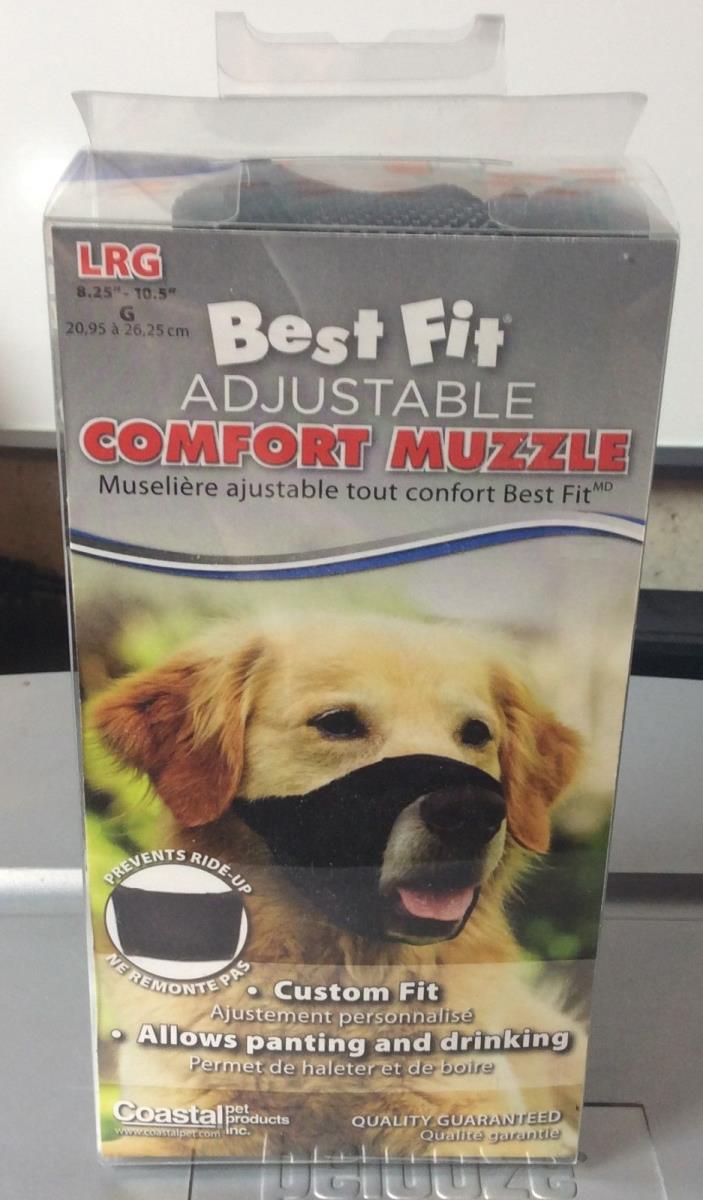 Coastal Pet Best Fit Adjustable Comfort Muzzle - Size Large - New -Free Shipping